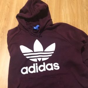 Maroon adidas hoodie